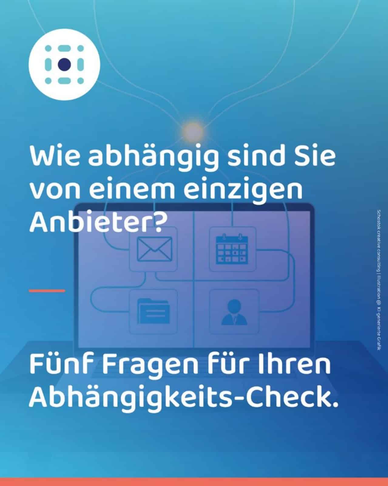 Dokument „Ein Check zur Abhängigkeit von einem Anbieter.“, erste Seite