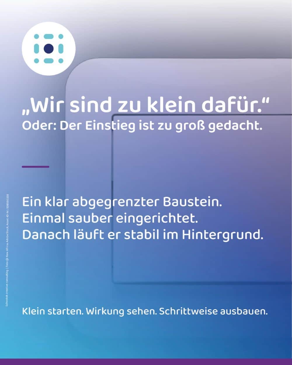 „Wir sind zu klein dafür.“
