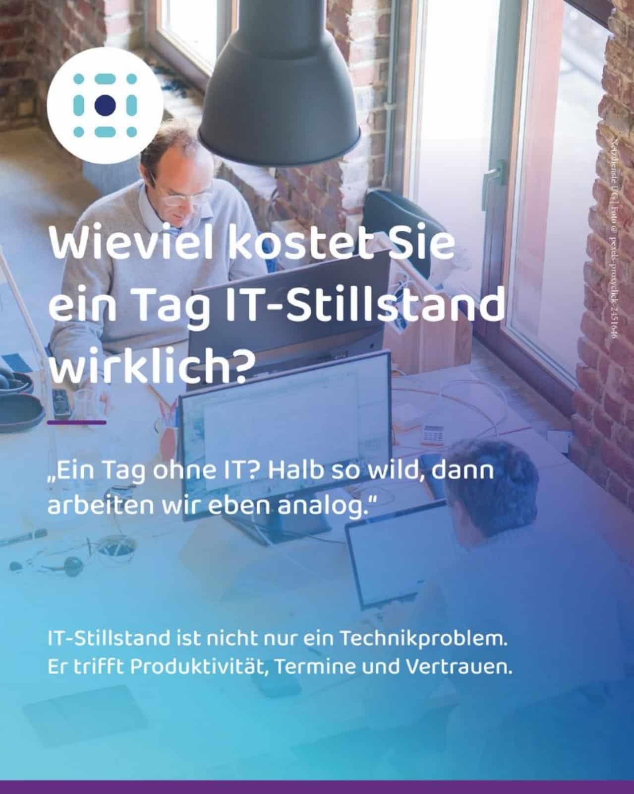 Dokument „Wie viel kostet ein Tag IT-Stillstand wirklich?“, erste Seite