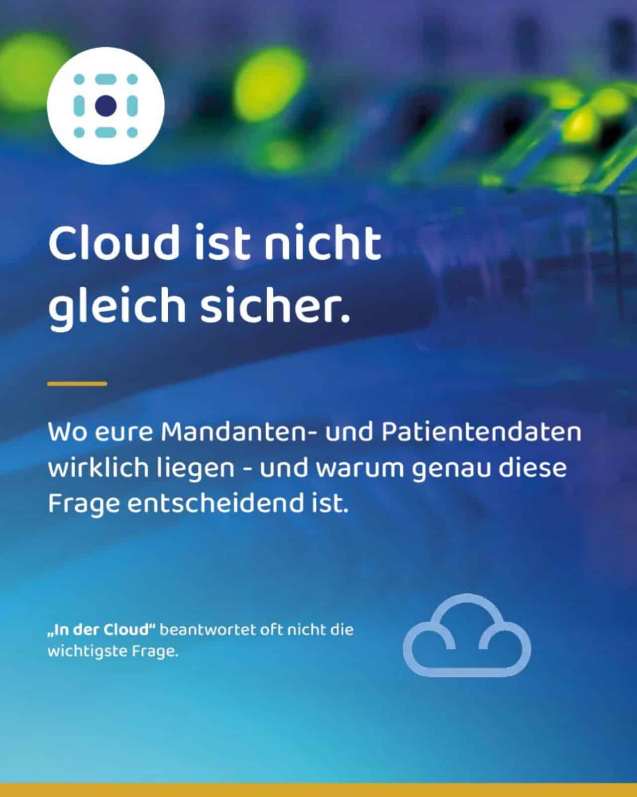 Dokument „Cloud heißt nicht "automatisch sicher".“, erste Seite